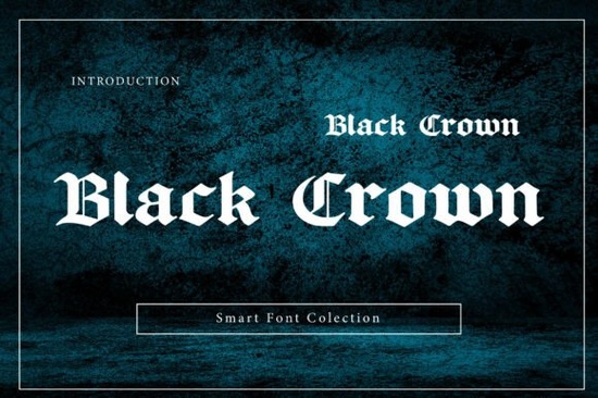Black Crown Font